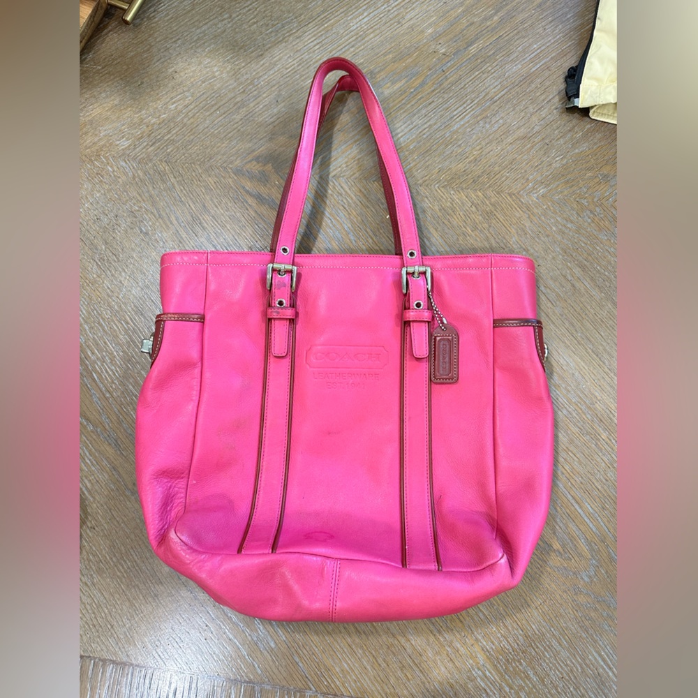 Coach Pink Modern Leather Tote